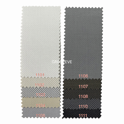 솔라 스크린 30% 폴리에스테르와 70% PVC 롤러는 두꺼운 패턴과 구성을 가립니다