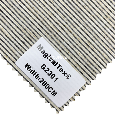 회색 크림 방수 폴리에스테르 롤러 블라인드 구성 140gsm