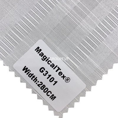 220gsm 세미 수신 거부된 하얀 폴리에스테르 롤러 구성 소등 이율 50%