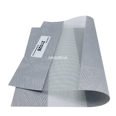 31% 폴리에스테르 69% PVC 무지개 롤러 블라인드 자외선 차단제 얼룩말 구성 330g