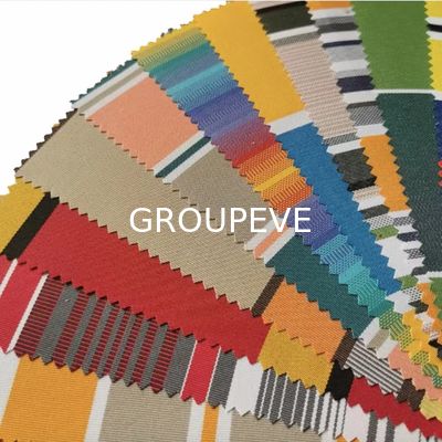 주문 300gsm 100% 솔루션은 아크릴 차양 방수 원단 구김 반대자를 염색시켰습니다 온라인 제조