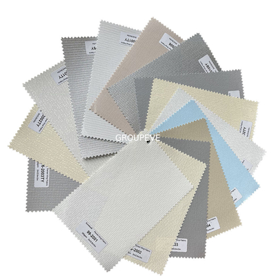 주문 350gsm 페라리 비닐 직물 등급 5 윈도우 B1 로마식 블라인드 구성 온라인 제조