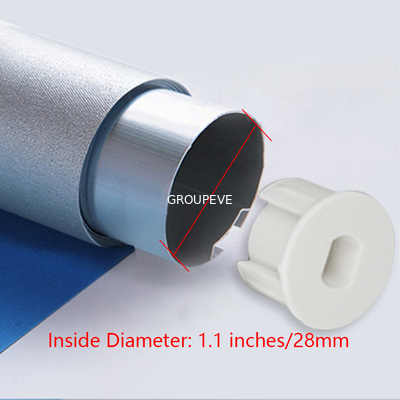 주문 조용하고 부드러운 실행 38mm 알루미늄 롤러 블라인드 튜브 블라인드 액세서리 온라인 제조