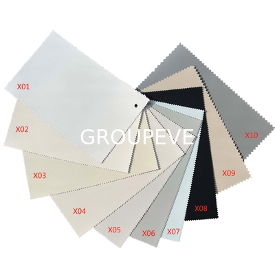 주문 1 층은 블라인드 PVC 폴리에스테르 40% 섬유 유리 암막 직물 100m/R 320g/M2에 모터를 달았습니다 온라인 제조