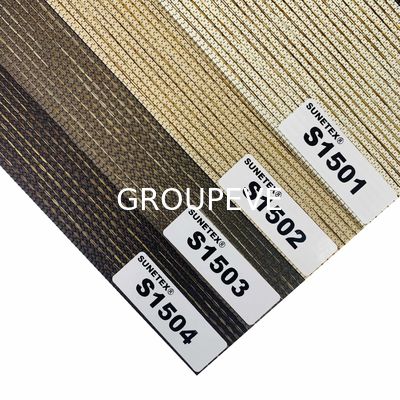 100% 폴리에스터 블랙아웃 방수 제브라 블라인드 천