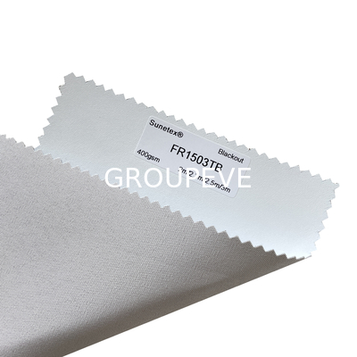 3m 너비 100% 폴리에스터 블랙아웃 롤러 천 창문 장식용으로 흰색 코팅