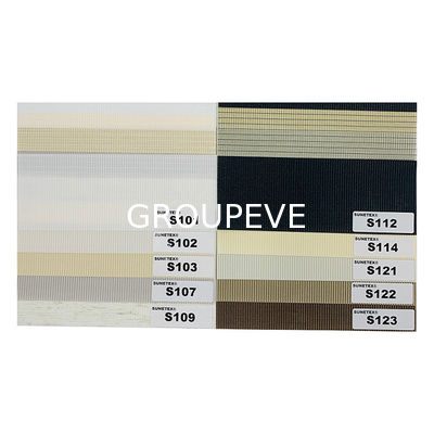 낮과 밤 반 흑백 제브라 롤러 블라인드 천