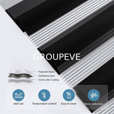 현대 폴리에스터 섬유 낮과 밤 재료 창문 제브라 블라인드 천