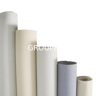 주문 5% Openness Factor 470GSM Polyester PVC Sunscreen Fabric 2/2.5/3m Width for Hotel Office 온라인 제조