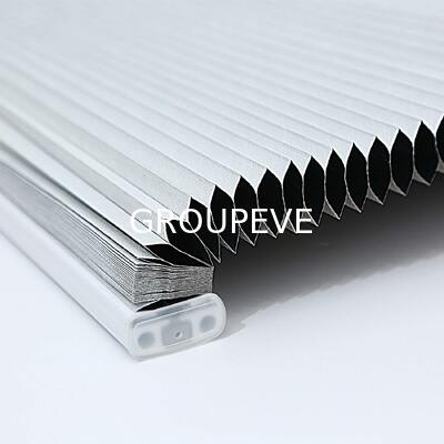 주문 100% 블랙아웃 소리 차단 창문 비 직물 셀러 장막과 꿀집 색조 온라인 제조