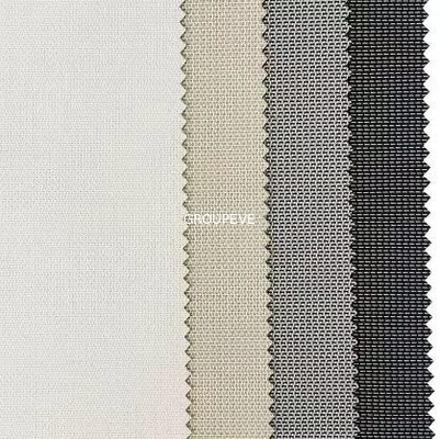 좋은 가격 롤러 블라인드 롤러 차양 PVC 스크린 75% PVC와 25% 폴리에스테르를 위한 5% 개방 자외선 차단제 구성 온라인으로