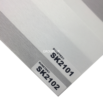 좋은 가격 창문을 위한 창문 세미 소등 얼룩말 블라인드 구성 이중 레이어 100% 폴리에스테르 음영 온라인으로