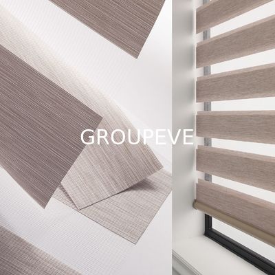 좋은 가격 Zebra Blind Fabric Dual Layer Sheer & Blackout 100% Polyester for Day and Night Shades 온라인으로