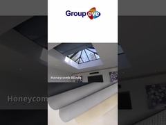 밤낮으로 무선 거꾸로 벌집형 블라인드 자동 셀 방식의 음영