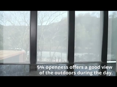 창문을 위한 롤러 블라인드 그늘을 그늘지게 하는 5% 개방 차단제 태양 그늘 구성 스프링 하중식 태양