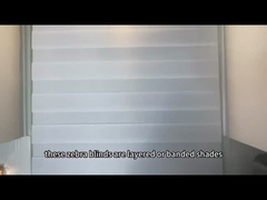 고급 품질 밤낮으로 얼룩말 롤러 블라인드는 필터링 음영 얼룩말 창 덮개를 밝힙니다