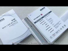 340gm 방화성 블랙아웃 롤러 블라인드 천 흰색 코팅