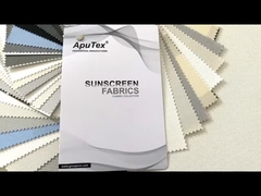 무거운 두꺼운 섬유 자외선 차단제 구성 PVC 롤러 블라인드 재료를 내화성으로 하세요