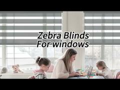 Breathable UV Proof Customizable Zebra Blinds Fabric for French Window Sunshade
